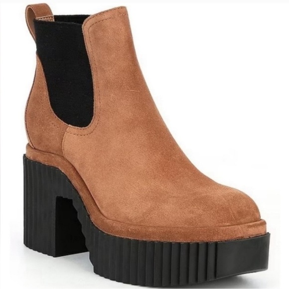 NWOT Gianni Bini Ryker Suede Lug Sole Platform Booties Size 9.5 - Picture 1 of 9